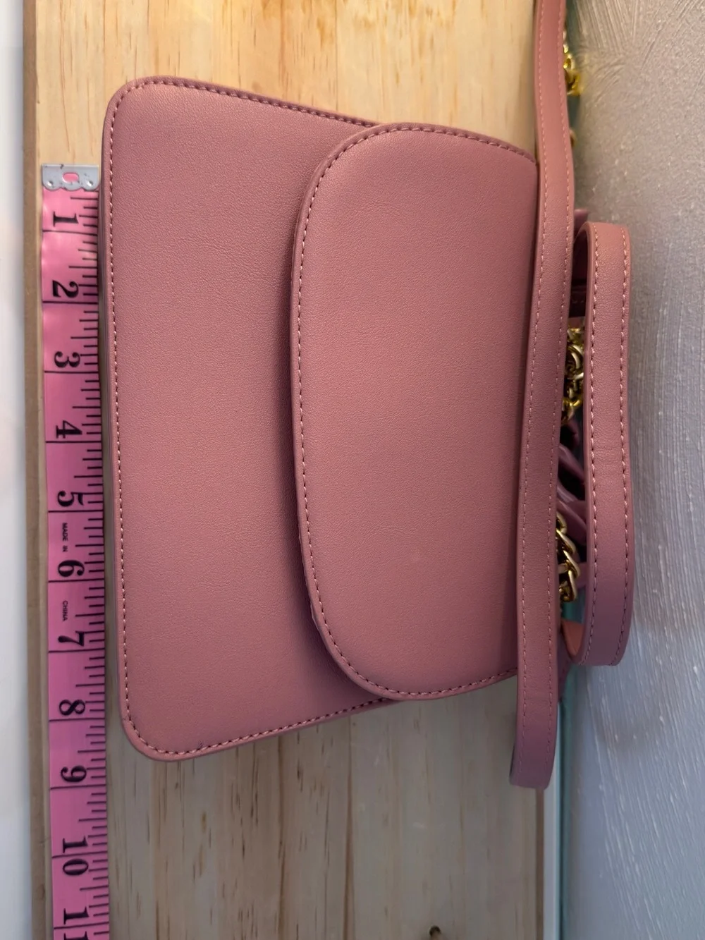 Like Dreams Mauve Pink Chain-Handle Crossbody Bag